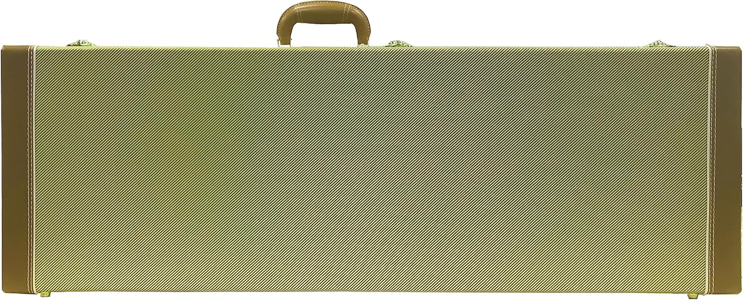 Premium Tweed Electric Guitar Case - Fits Fender Strat & More