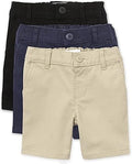 Toddler Girls Chino Shorts - Soft Cotton Multipack for Summer