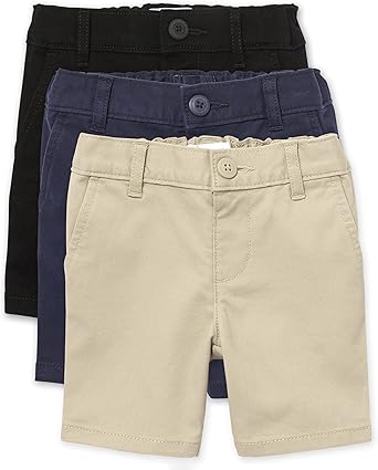 Toddler Girls Chino Shorts - Soft Cotton Multipack for Summer