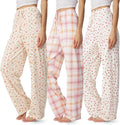 Ultra Performance Womens Pajama PJ Pants 3 Pack - Soft (Style F4PY)