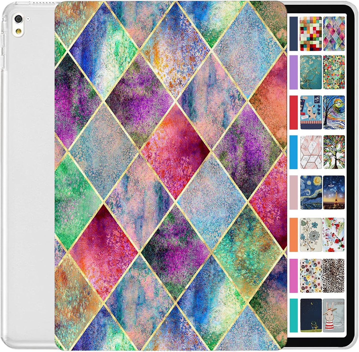 DuraSafe iPad Pro 9.7 Case - Ultra Slim Diamond Grid Design
