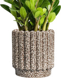 Stylish 7.6 Inch Ceramic Plant Pots with Drainage Hole for Decor