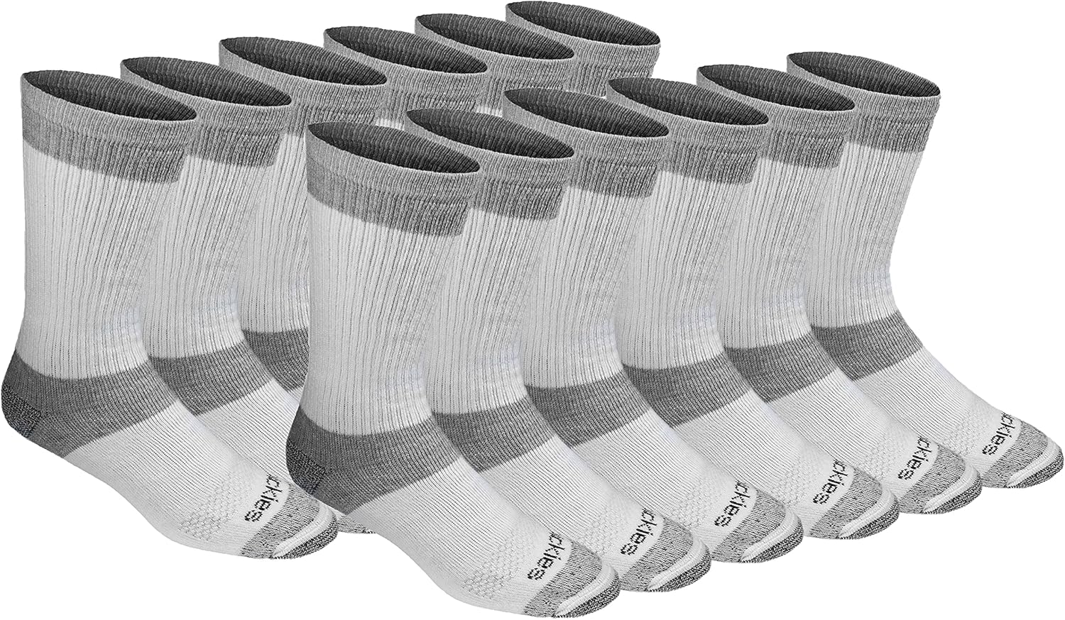 Dickies Men's Dri-tech Max Cushion Crew Socks for Comfort