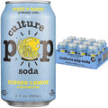 Culture Pop Soda Ginger Lemon & Turmeric - Probiotic Low Sugar 12pk