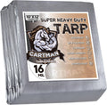 CARTMAN 10x12 ft 16 Mil Ultra Heavy Duty Poly Tarp - Finished Size