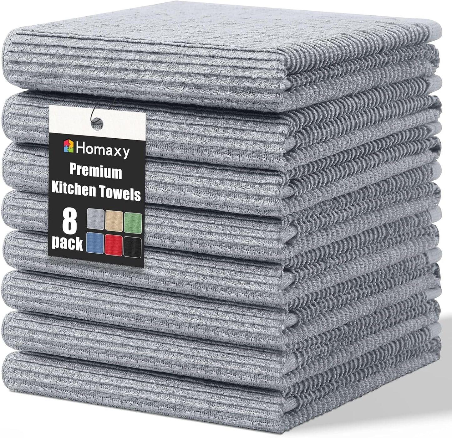 Homaxy Premium Kitchen Towels - Ultra Absorbent Cotton Set