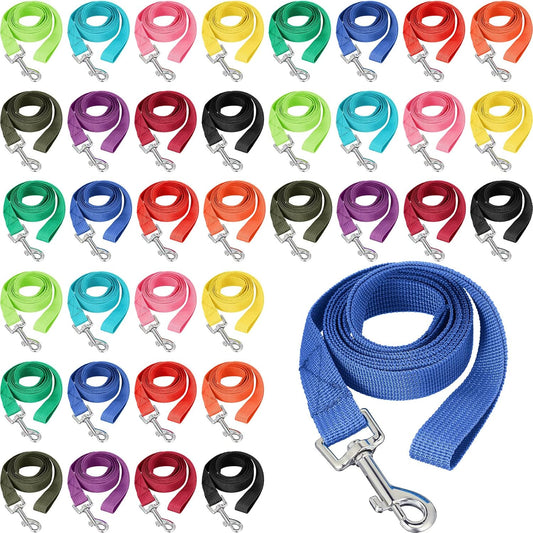 36 Pcs 5 ft Dog Leash Bulk for Small Medium Dogs Training