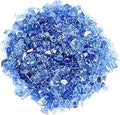 Hiland Reflective Fire Glass 10 lb Cobalt - Dazzling Modern Accent