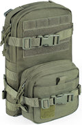 Tactical 2L MOLLE Hydration Bladder Carrier Pack - Lightweight Fit