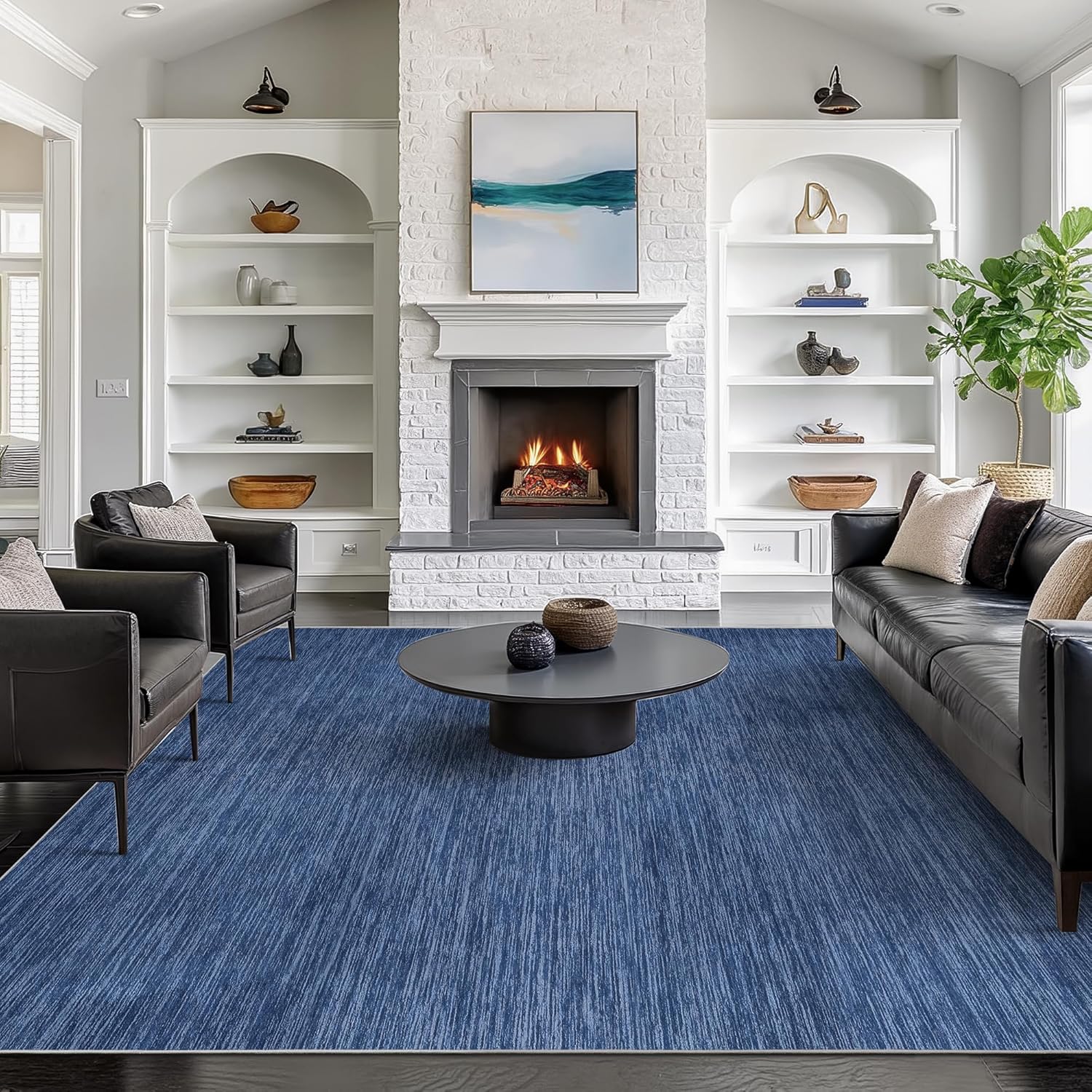 Valenrug Washable Rugs 6x9 - Non Slip Area Rug for Living Room