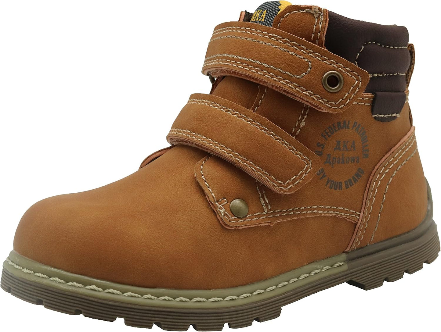 Apakowa Toddler Little Boys Water Resistant Ankle Work Boots