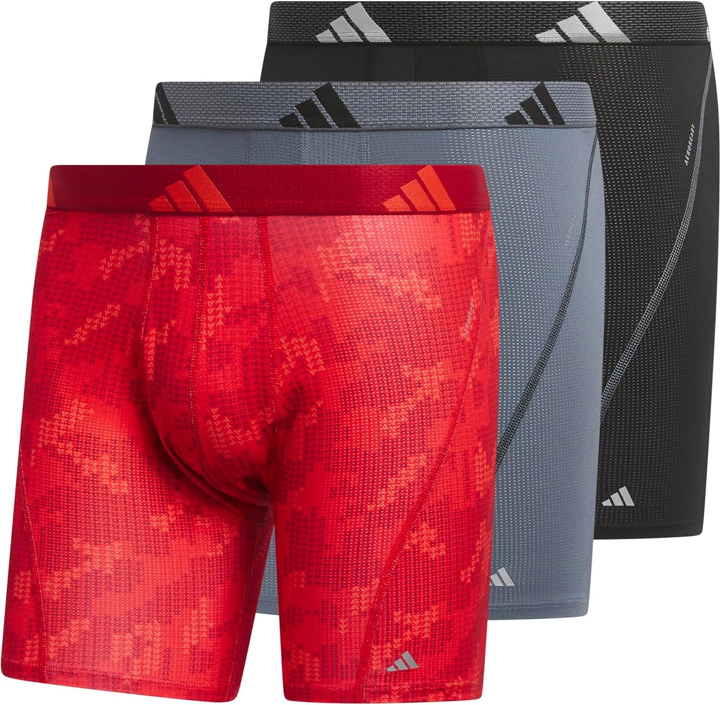 adidas Men's Performance Athletic Mesh Boxer Briefs 3-Pack