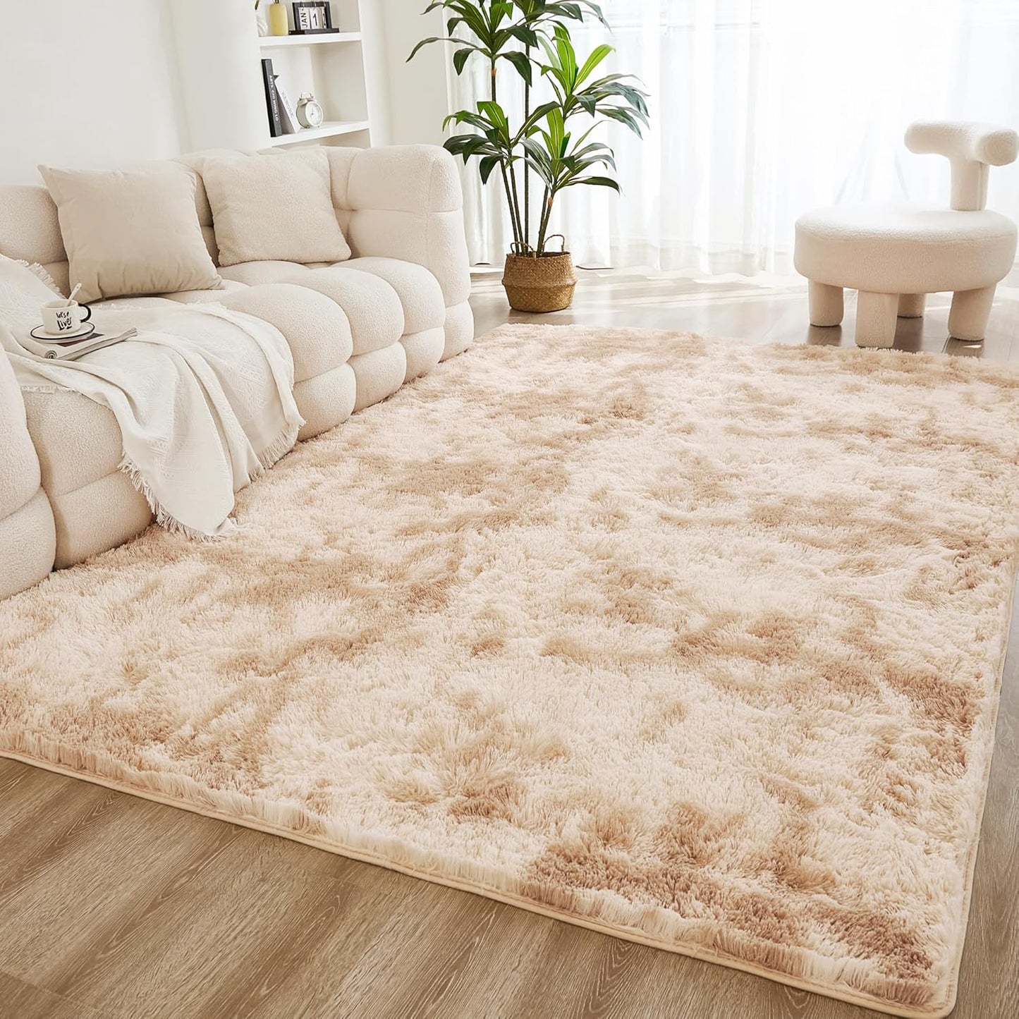 Litanika 5x8 Shag Area Rug: Soft Plush Modern Indoor Carpet