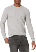 Men's 3D Chevron Stitch Pullover Sweater - Supersoft Cotton Cashmere