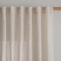 MYSKY HOME Linen Curtains 90 Inches Long for Living Room Decor