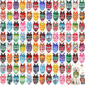 Plaid Dog Bandanas Bulk 100 Pcs Paw Print Puppy Bandanas - Value Set