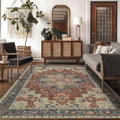 GENIMO 5x7 Area Rug - Machine Washable Vintage Low Pile Rug