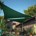 ShadeMart 26 ft x 26 ft x 26 ft Green Triangle Shade Sail - UPF50
