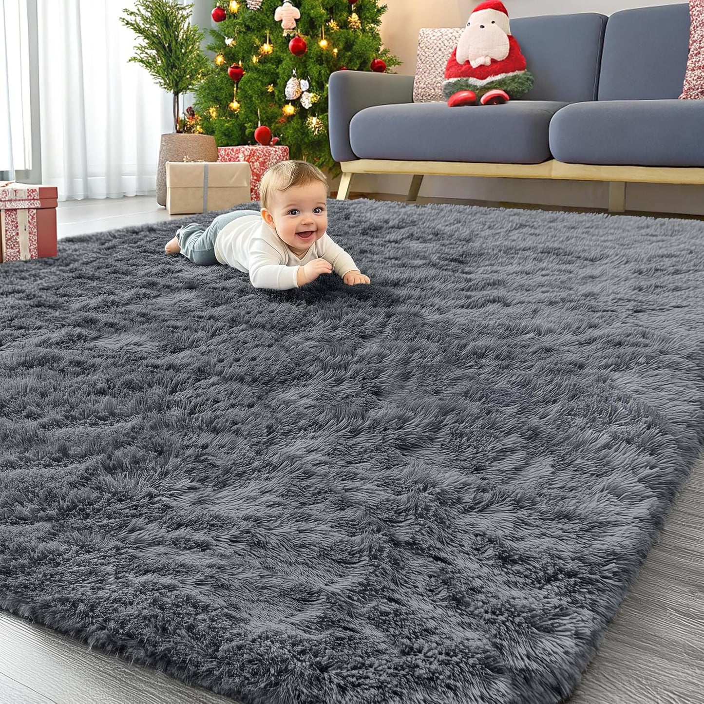 OLANLY 6x9 Machine Washable Area Rug for Living Room and Bedroom
