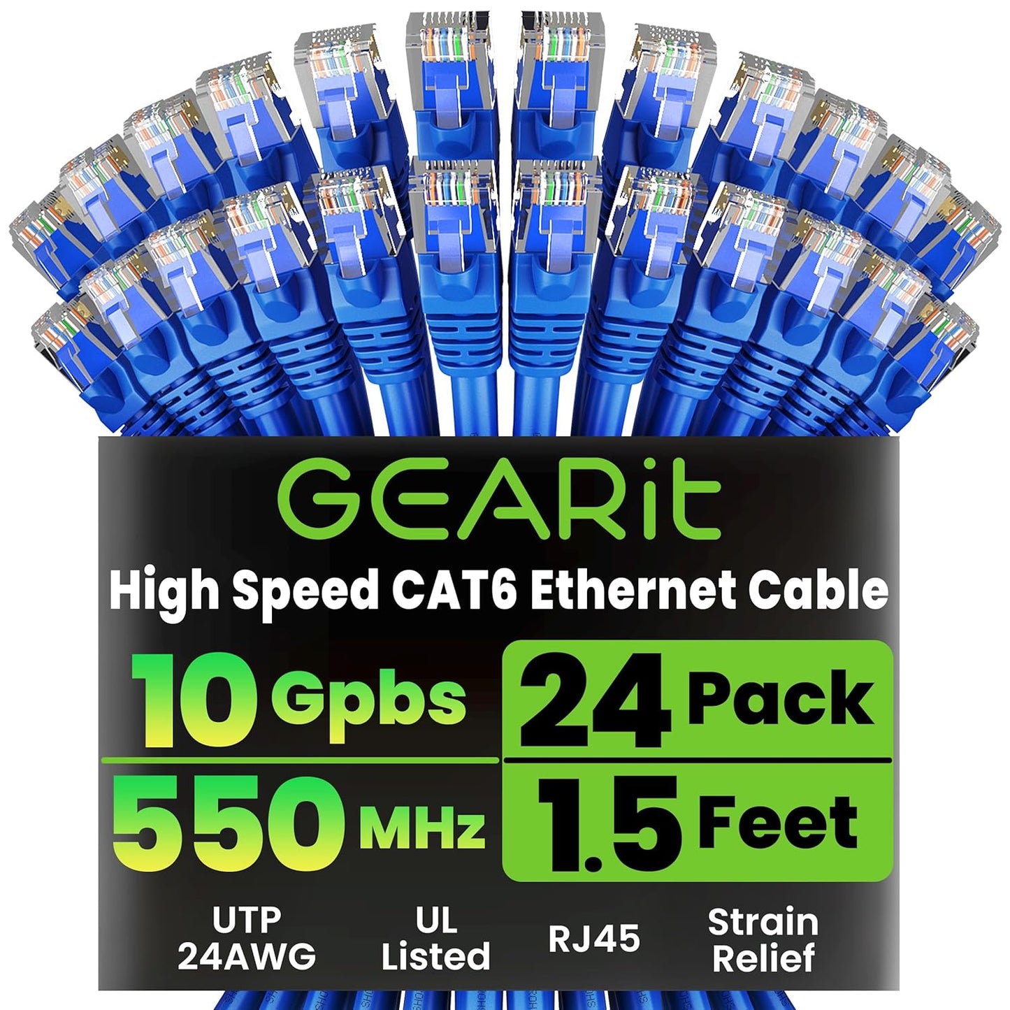 High-Performance Cat 6 Ethernet Cable Pack for Reliable Networking