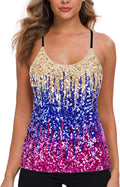 Sparkling MANER Womens Sequin Tops for Party and Dance Events