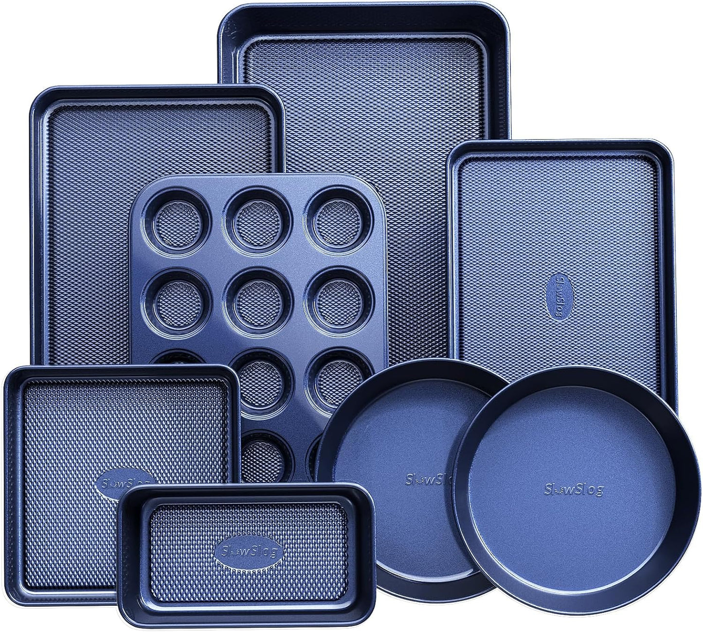 Baking Pans Set 8-Piece Nonstick Bakeware for Every Kitchen