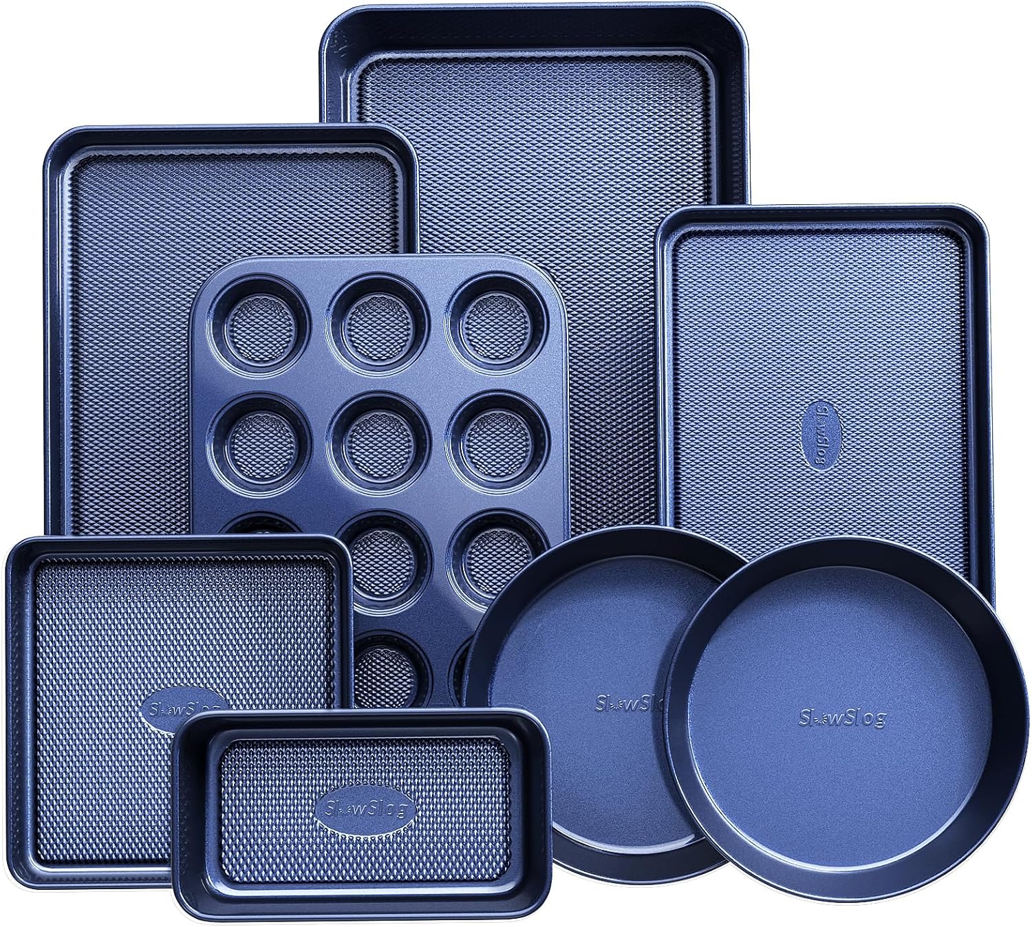 Baking Pans Set 8-Piece Nonstick Bakeware for Every Kitchen