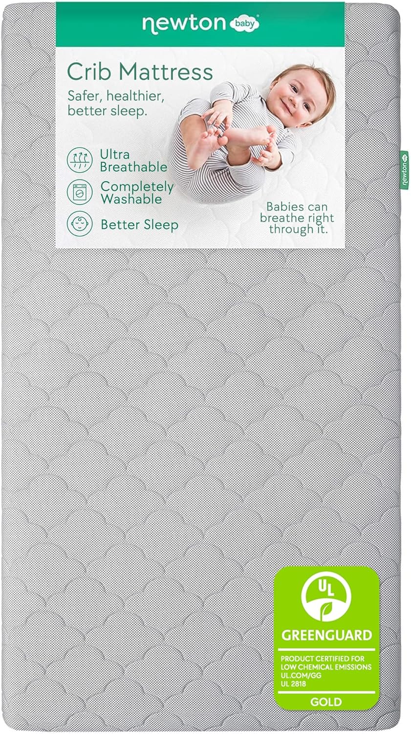 Newton Baby Crib Mattress - Waterproof, Ultra-Breathable Design