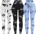 Tie Dye Seamless High Waisted Workout Leggings - Scrunch Butt Lift off