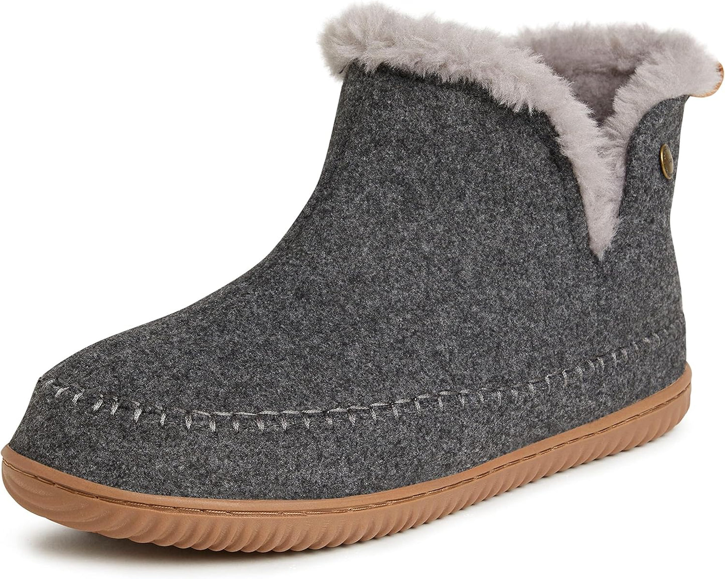 Dearfoams Men's Alpine Brixen Comfort Boot for Indoor/Outdoor Use