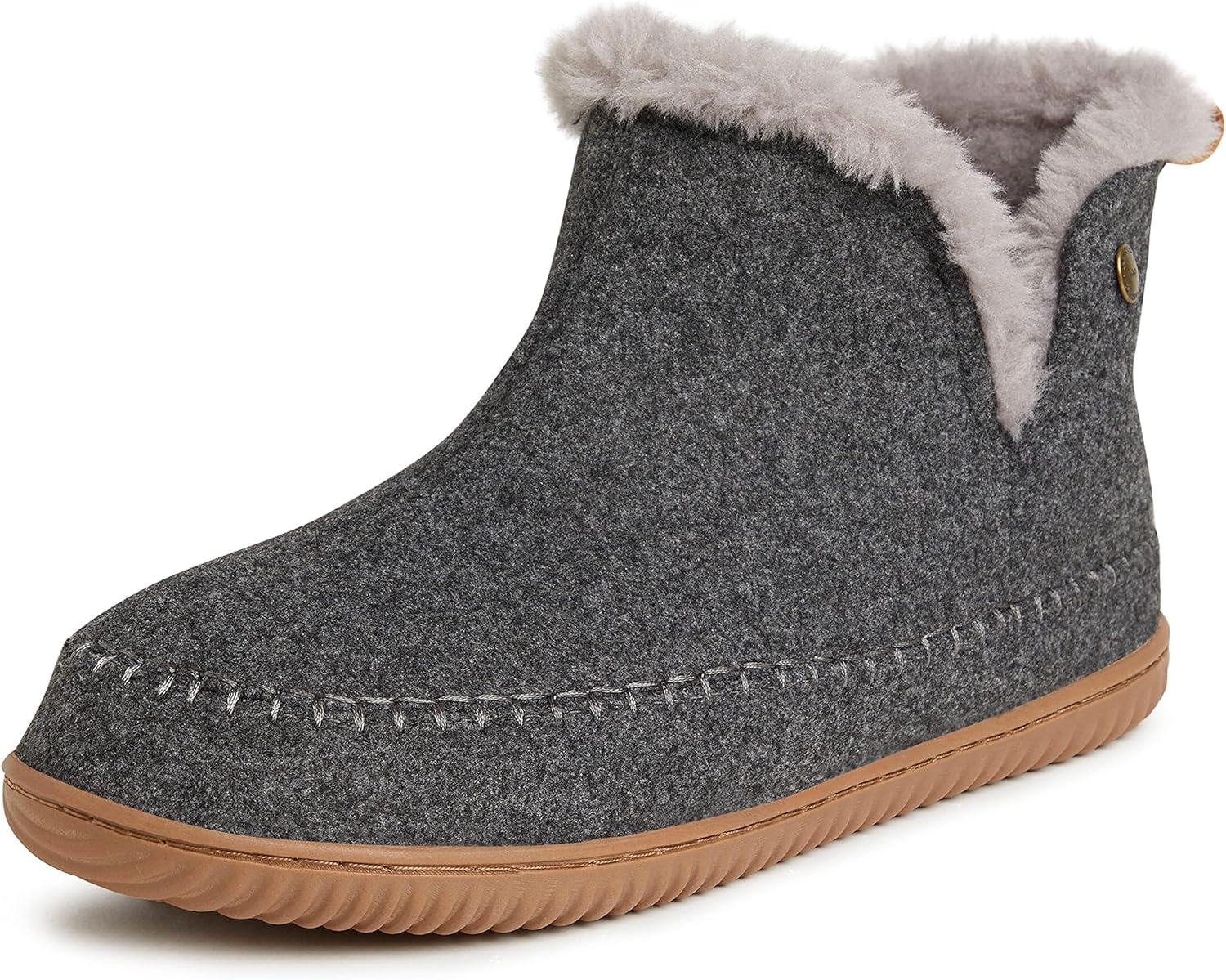 Dearfoams Men's Alpine Brixen Comfort Boot for Indoor/Outdoor Use