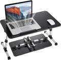 Lap Desk for Laptop Adjustable Table with Cooling Fan - Large Surface