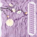 Lavender Cheesecloth Table Runner 17 x 108 in 15 Pack - Rustic Boho