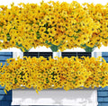 Artificial Outdoor Yellow Flowers 72 Bundles - UV Resistant No Fade
