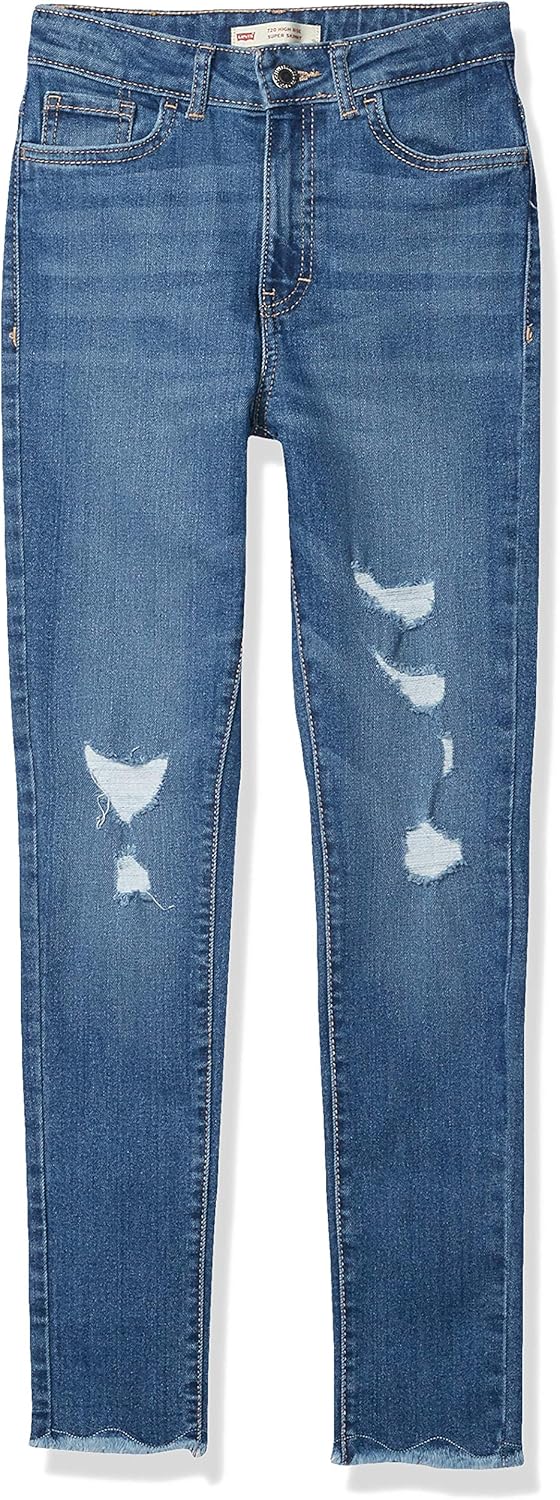 Levi's Girls' 720 High Rise Super Skinny Fit Jeans for Comfort