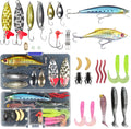 Fishing Lures Set with Free Tackle Box - Complete Freshwater Kit