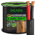 GearIT 16/2 Speaker Wire - 250ft OFC Copper - Outdoor/In-Wall Rated