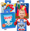 Curious Columbus Quiet Book Away We Go - Travel Busy Book for Toddlers