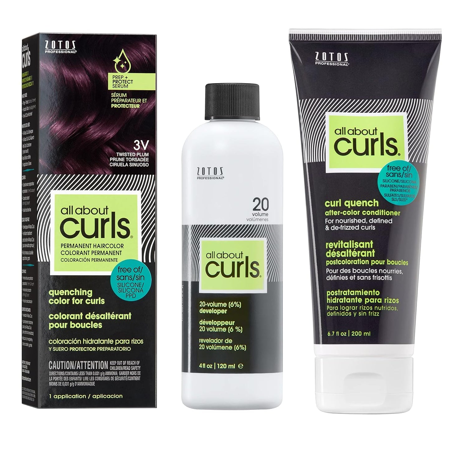 All About Curls Permanent Hair Color Dye for Vibrant Curls