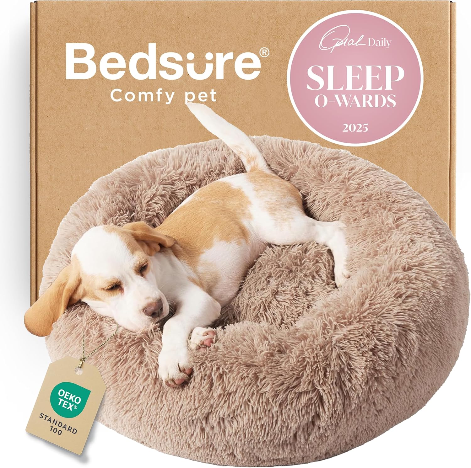 Calming Dog Bed for Small Dogs - Cozy Donut Design Comfort