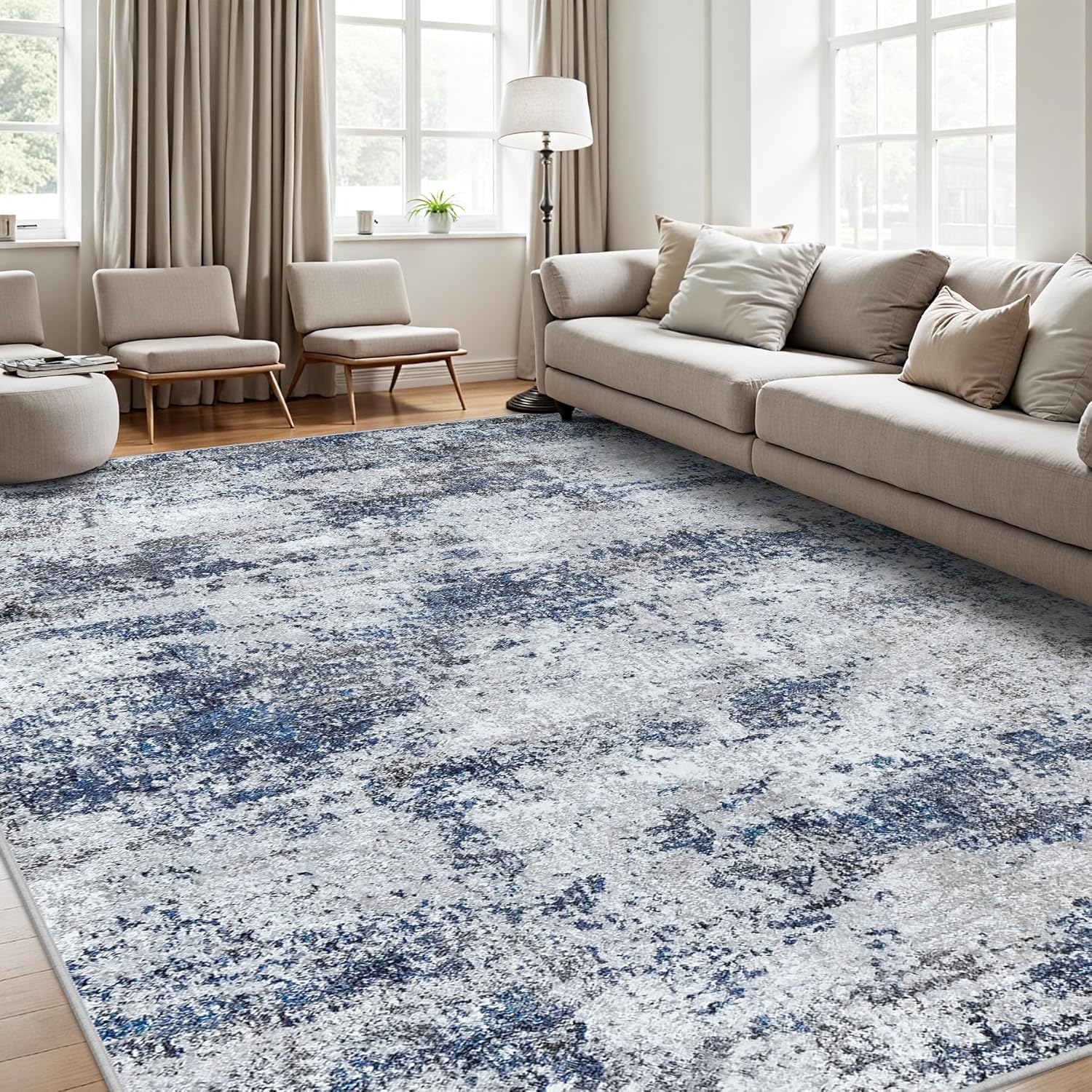 Area Rug 9x12 Washable Rugs for Living Room and Bedroom
