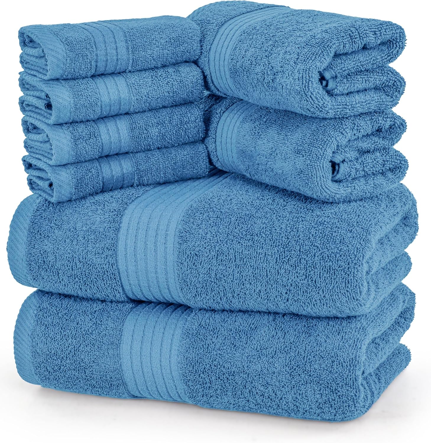 Premium 8 Piece Towel Set for Luxurious Bathroom Experience