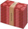 Urban Villa Fall Leaves Print 20x20 in Cotton Dinner Napkins - Set