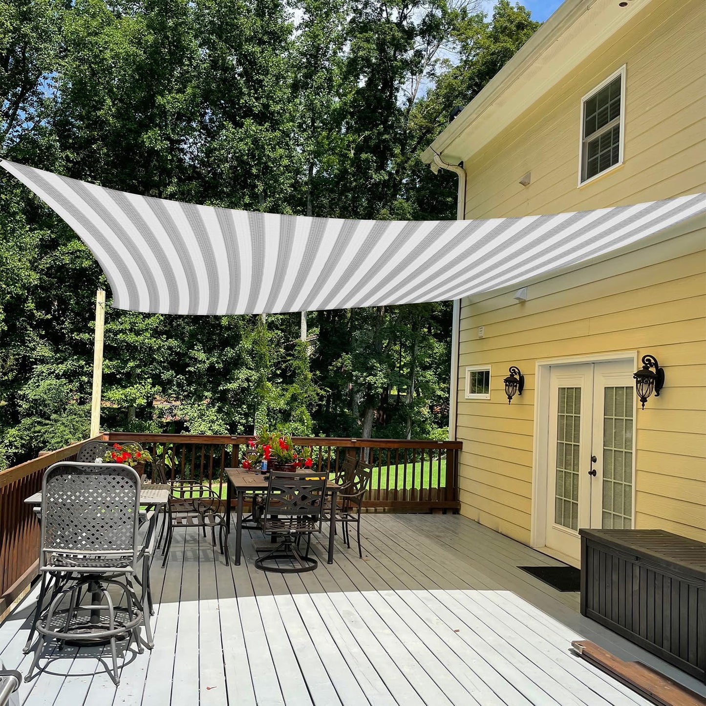 TANG 12ft x 24ft Sun Shade Sail Rectangle Outdoor Canopy Cover