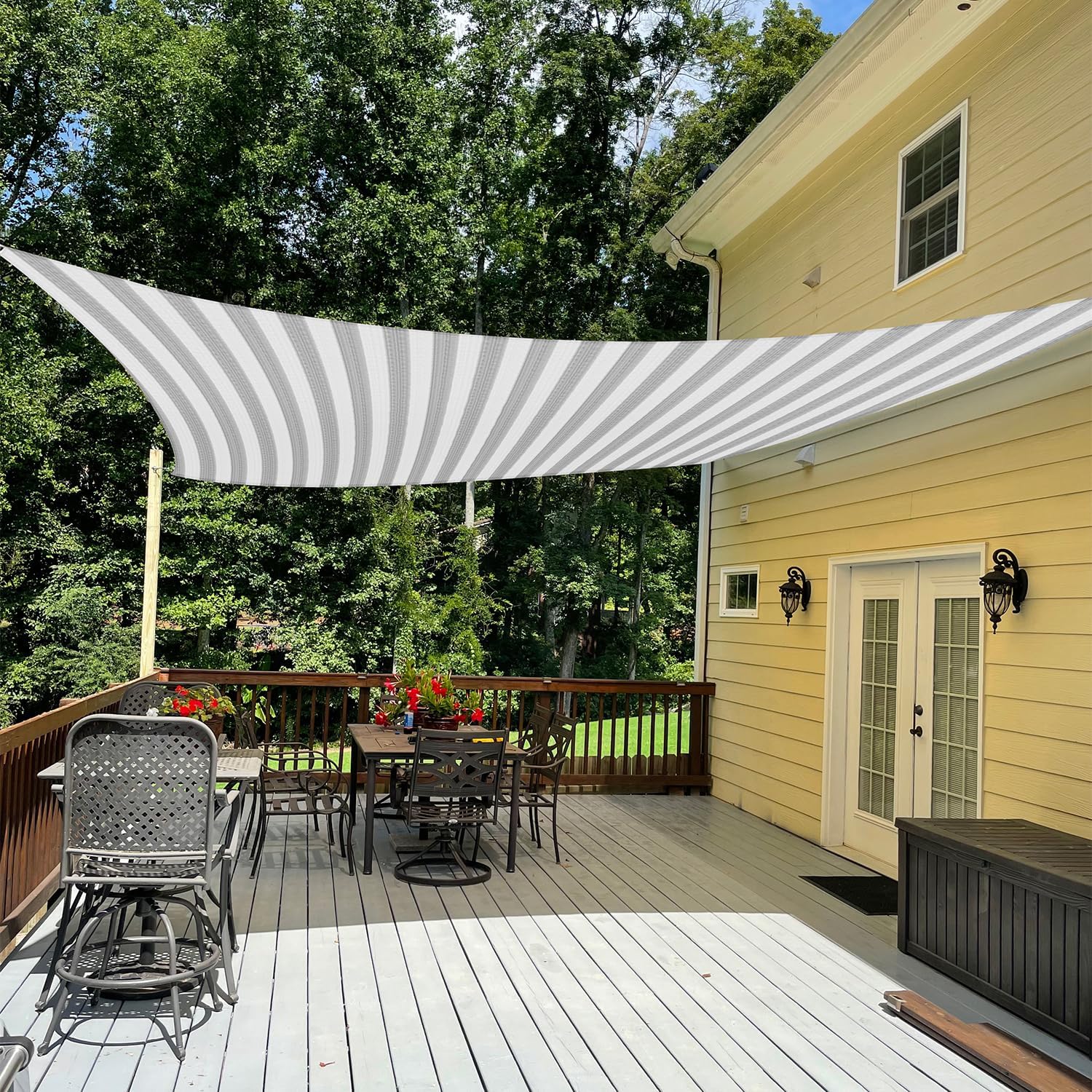 TANG 5ft x 10ft Sun Shade Sail Rectangle Outdoor Canopy for Patio