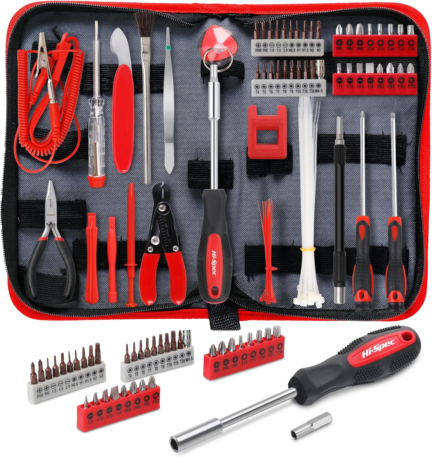 56pc Electronics Repair Tool Kit Set for Laptops & Devices