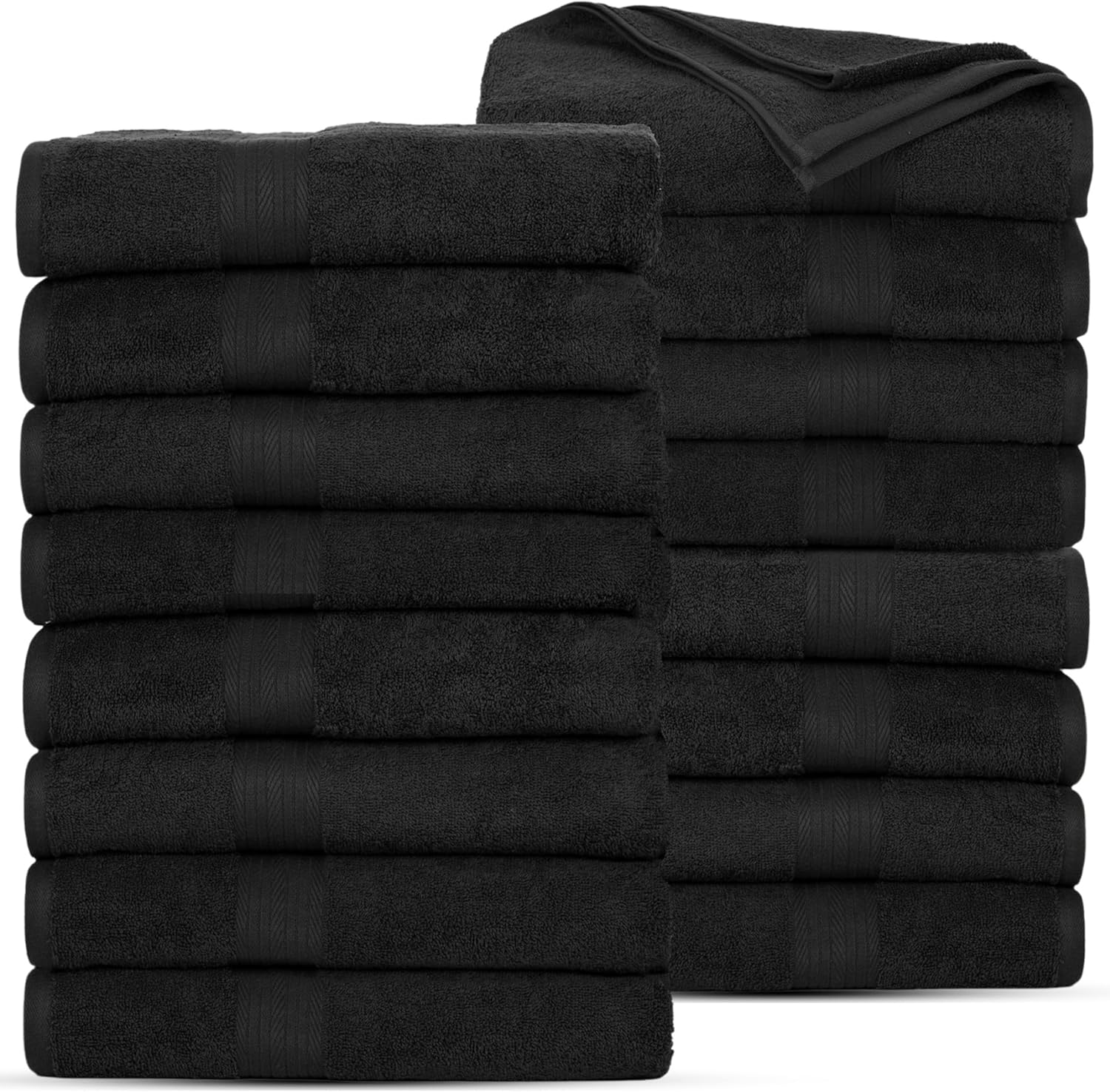 Luxurious 100% Cotton Bath Towels Pack of 16 for Every Need