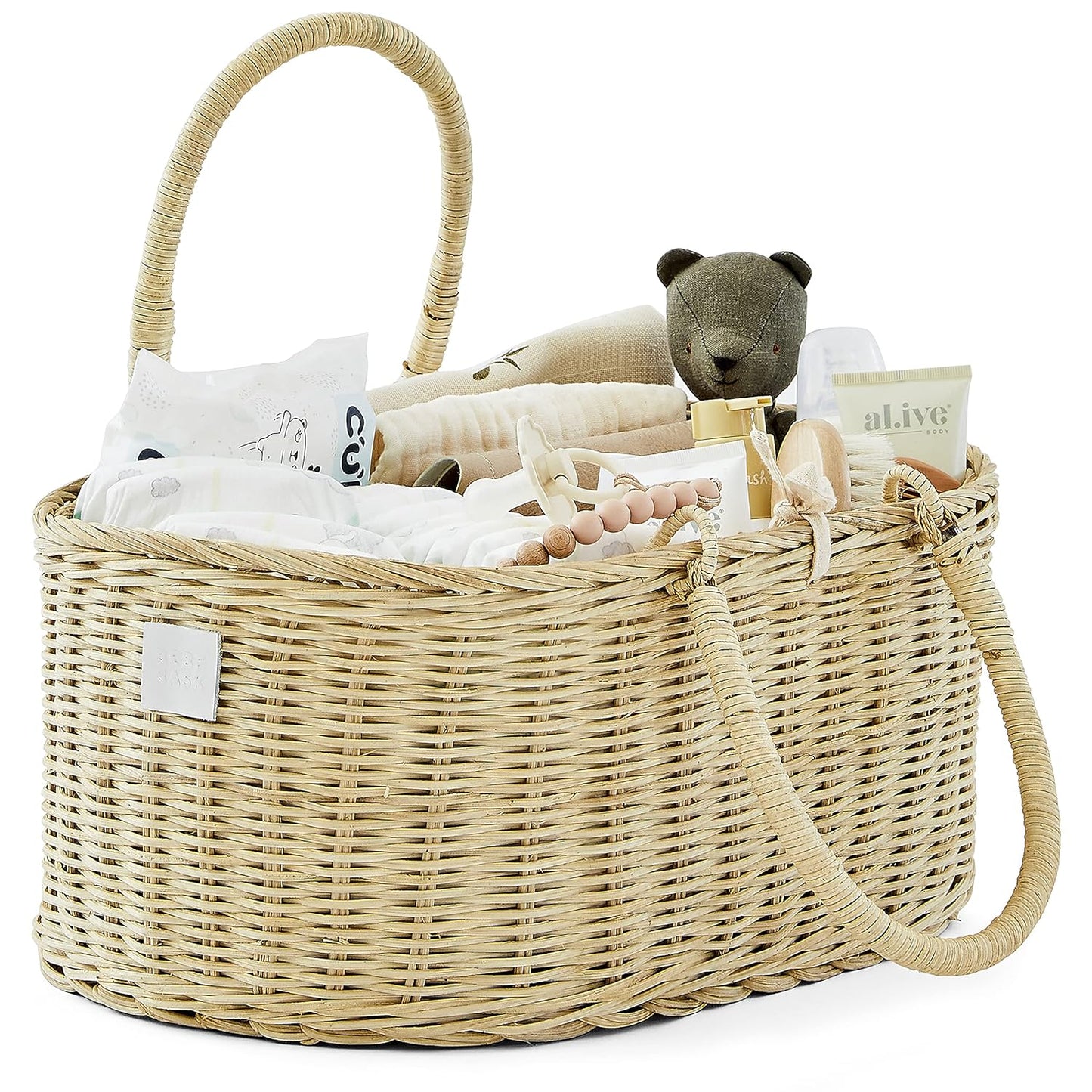 Bebe Bask Premium Baby Diaper Caddy Organizer for Stylish Parents