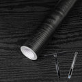 Black Wood Grain Contact Paper Peel and Stick Wallpaper - Easy Install