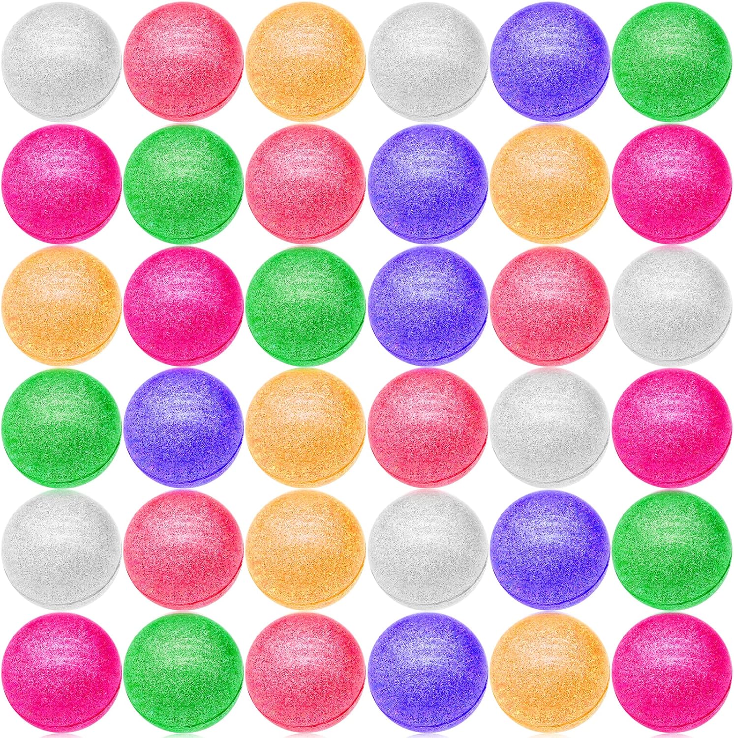 84 Pcs Glitter Bouncy Balls for Kids Party Favors Fun
